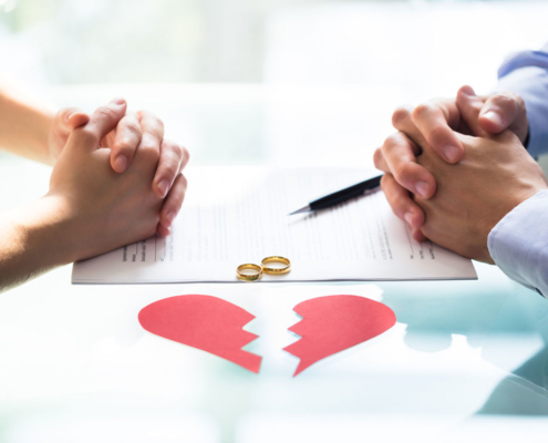 Scheidung ist die Auflösung einer Ehe