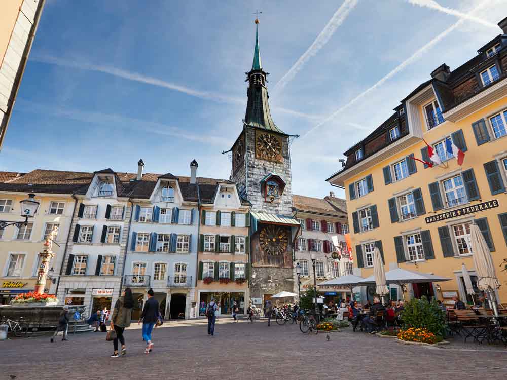 Solothurns Marktplatz ist ein beliebter Treffpunkt