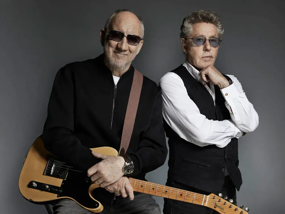 The Who Bandmitglieder Pete Townshend und Roger Daltrey