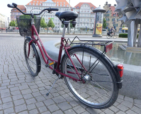 Mit dem Fahrrad durch Leipzig
